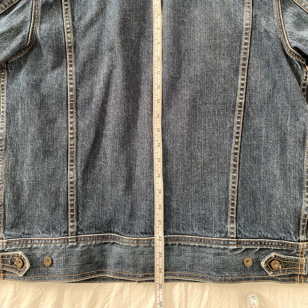 rag & bone Men's Denim Trucker Jacket in Dark Blue - Picture 5 of 12